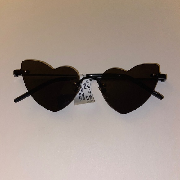 Saint Laurent Lou Lou Heart Shaped Sunglasses - Picture 1 of 4